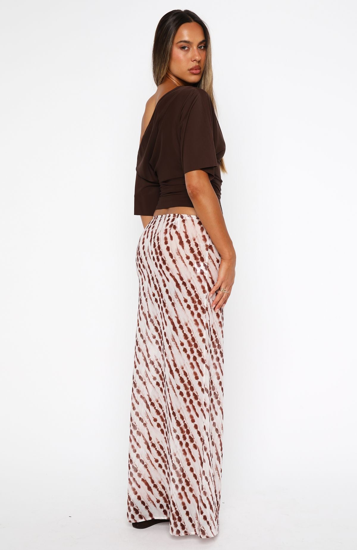 Sunday Strolls Maxi Skirt Espresso Mist - Image 4
