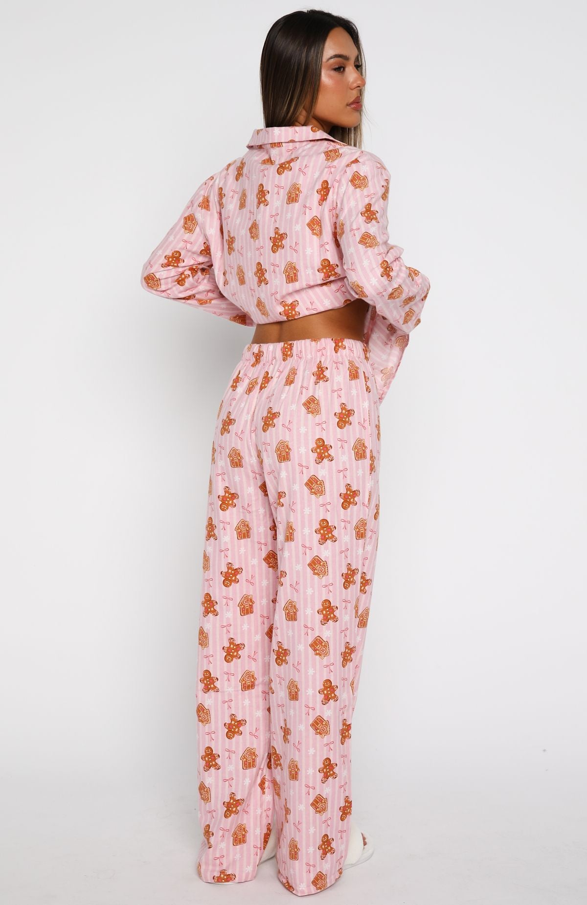 Dreamland Long Sleeve Pyjama Set Gingerbread Twist - Image 5