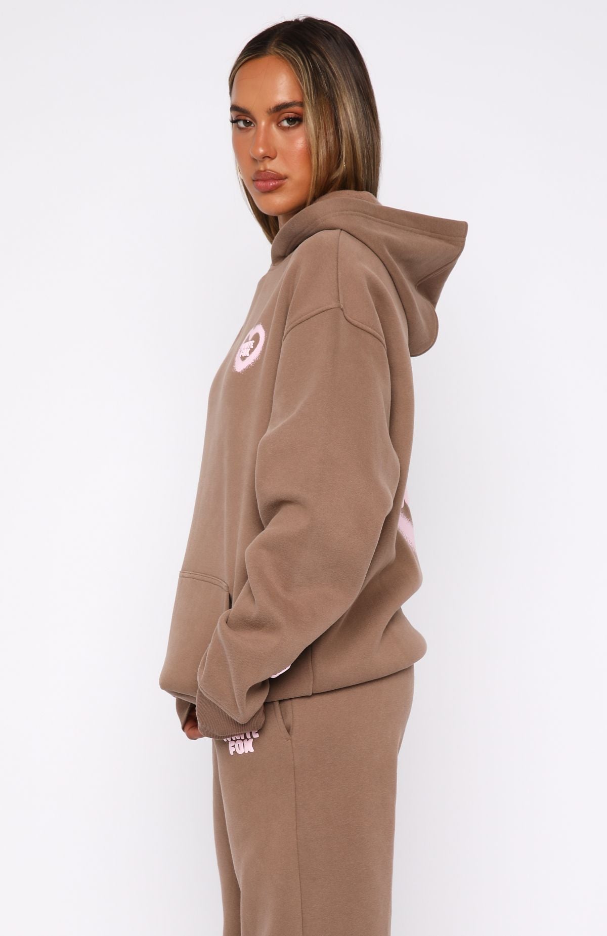 11th Street City Girl At Heart Oversized Hoodie Cinnamon Bun - Image 3