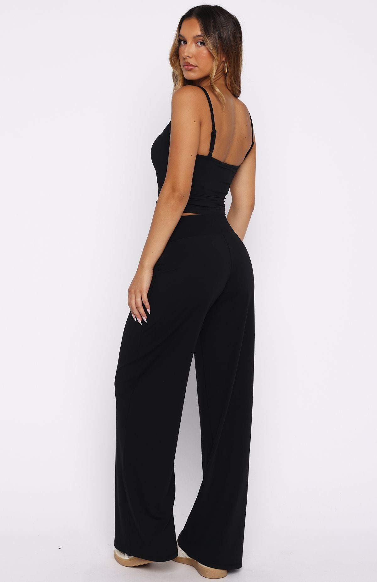 Core Strengths Wide Leg Pants Black - Image 4