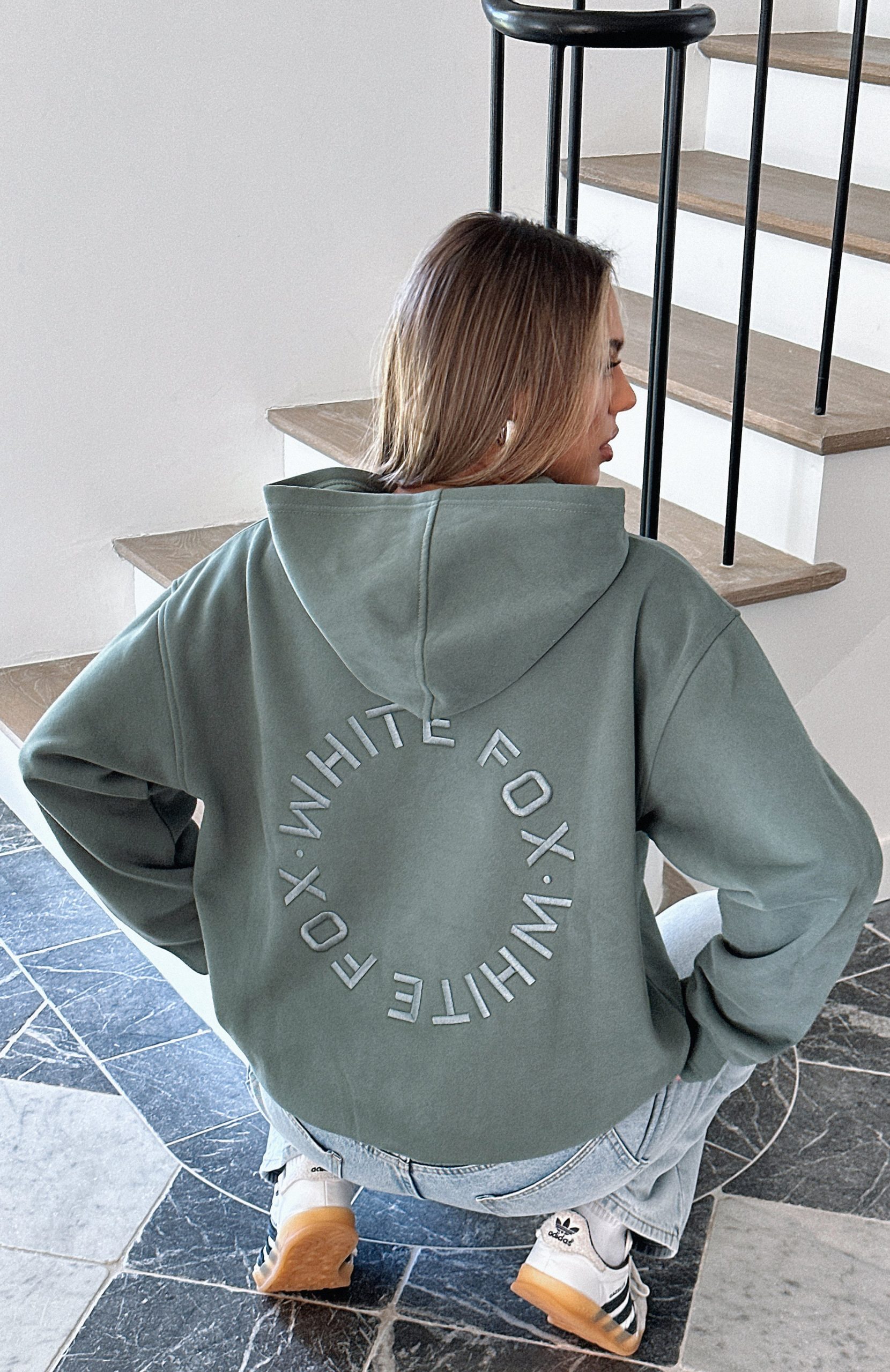 Stay Lifted Oversized Hoodie Dark Green - Image 2