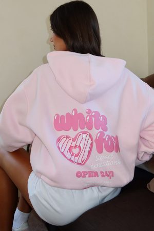 Sweet Sensations Oversized Hoodie Pink