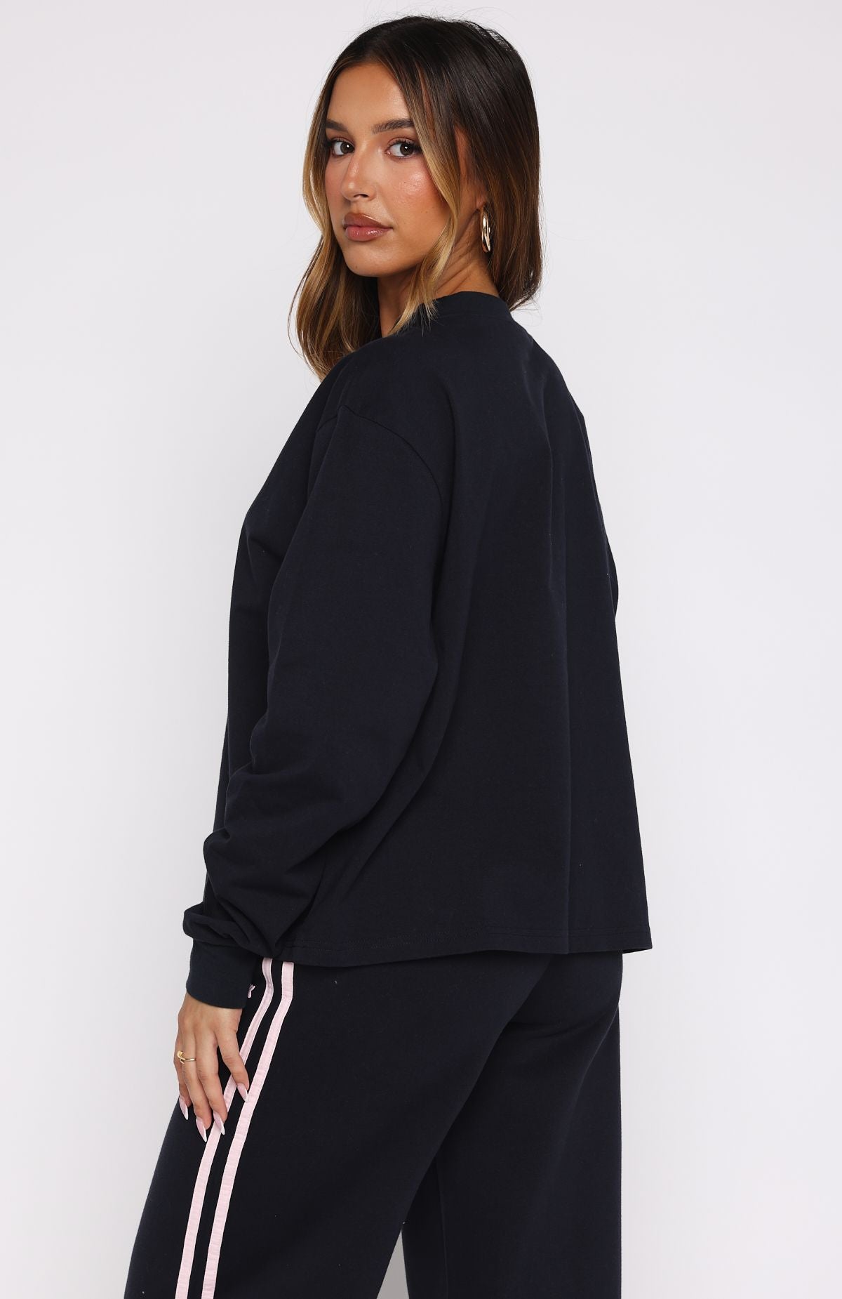 Lucky Thirteen Charise Long Sleeve Tee Navy - Image 4