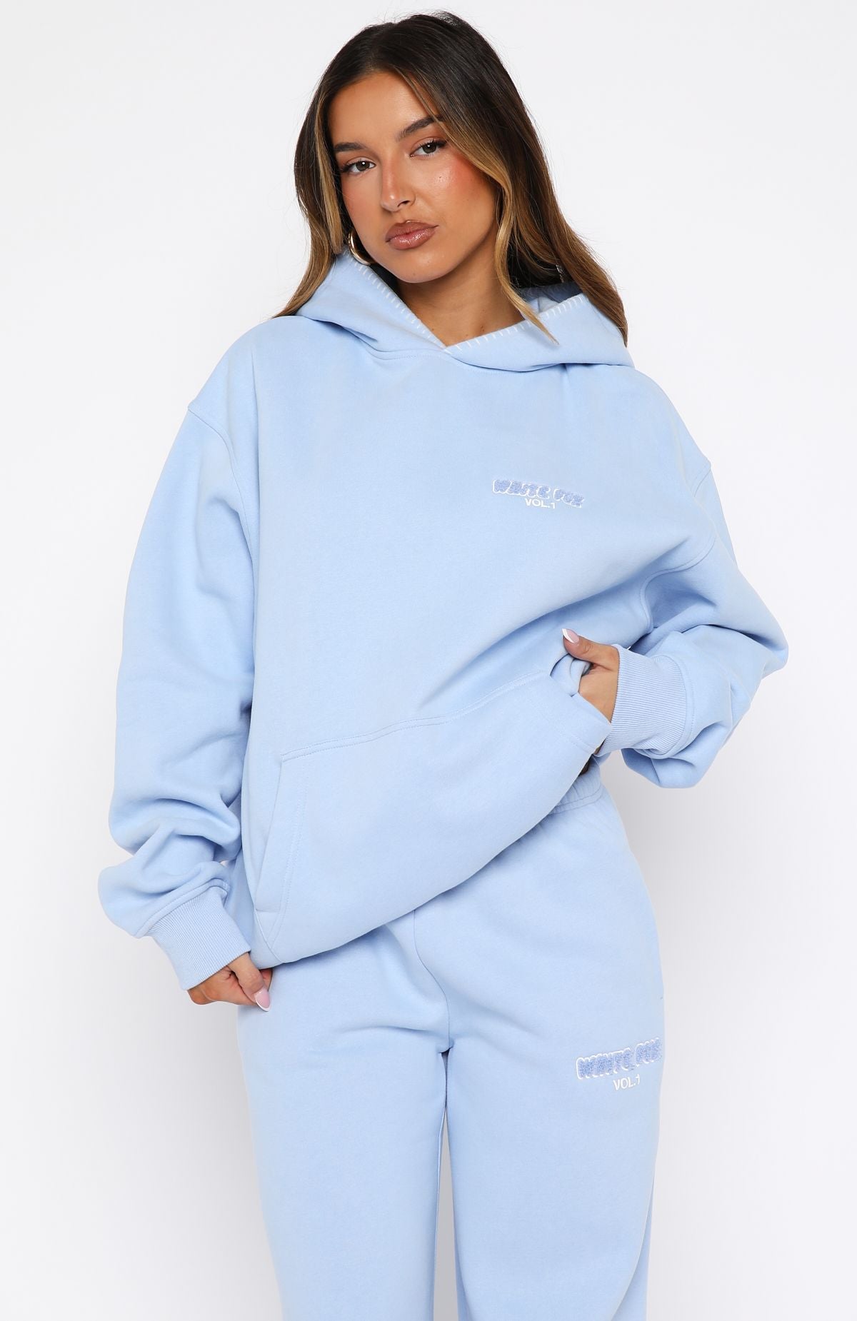 Vol. 1 Oversized Hoodie Blue - Image 3