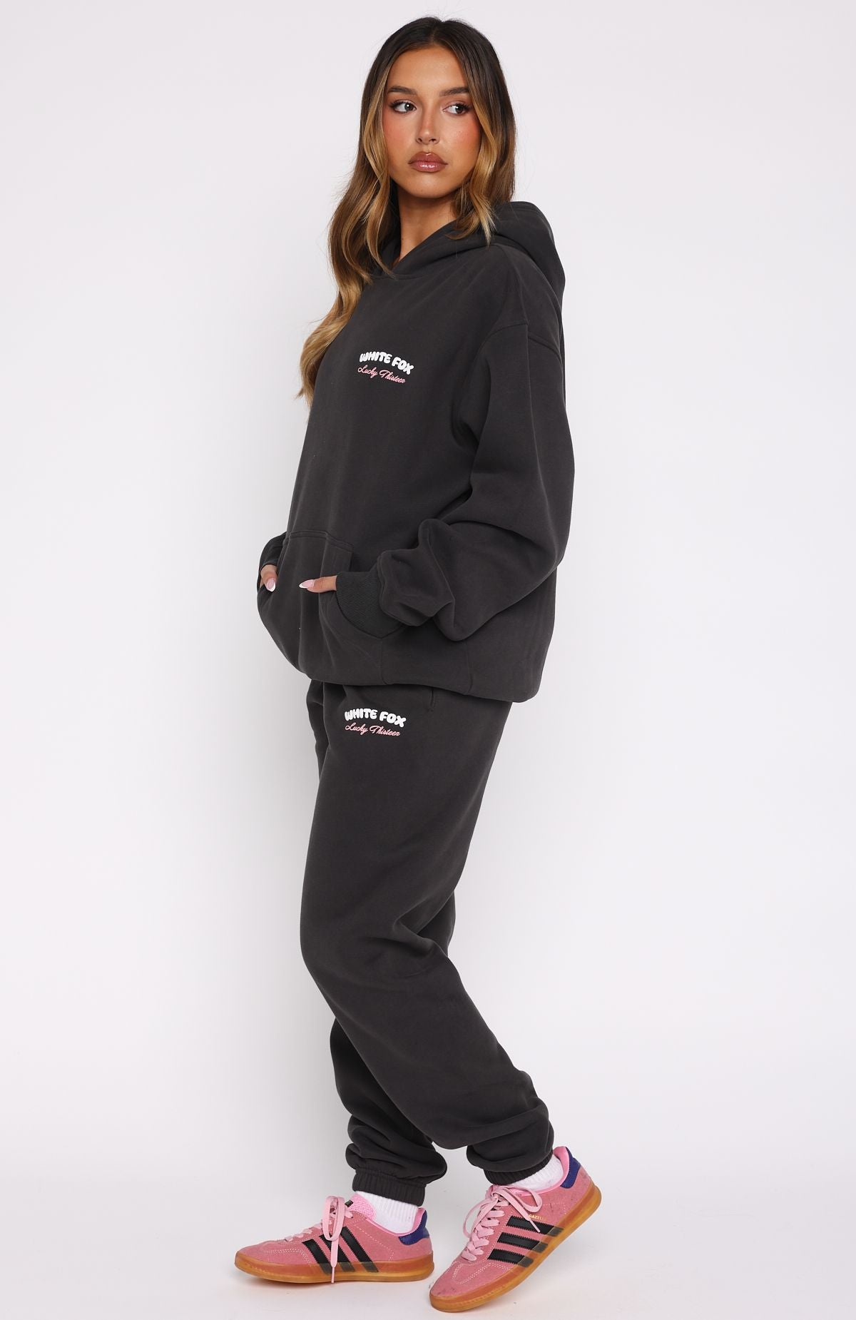 Lucky Thirteen Cheyenne Sweatpants Charcoal - Image 3