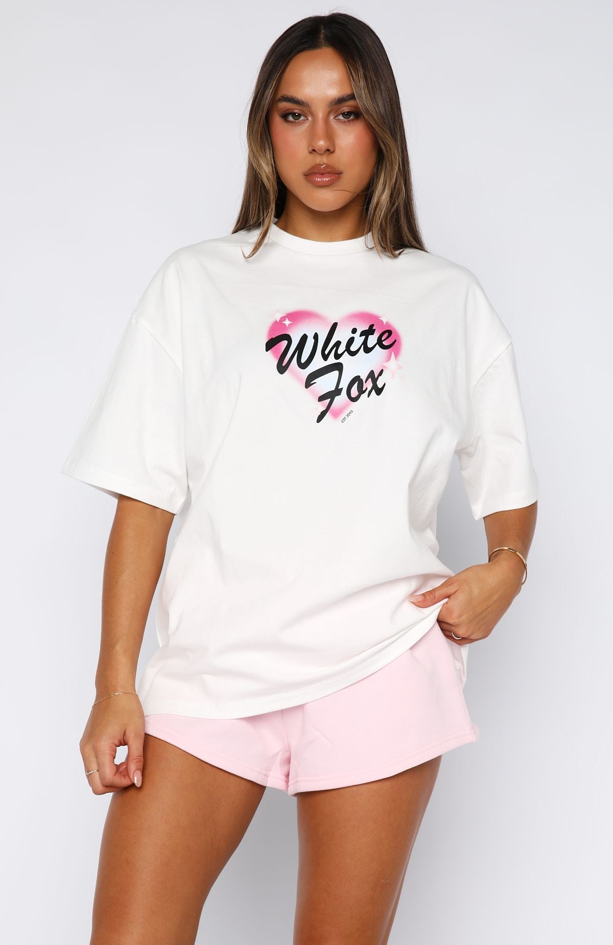 Permanent Love Oversized Tee White - Image 2