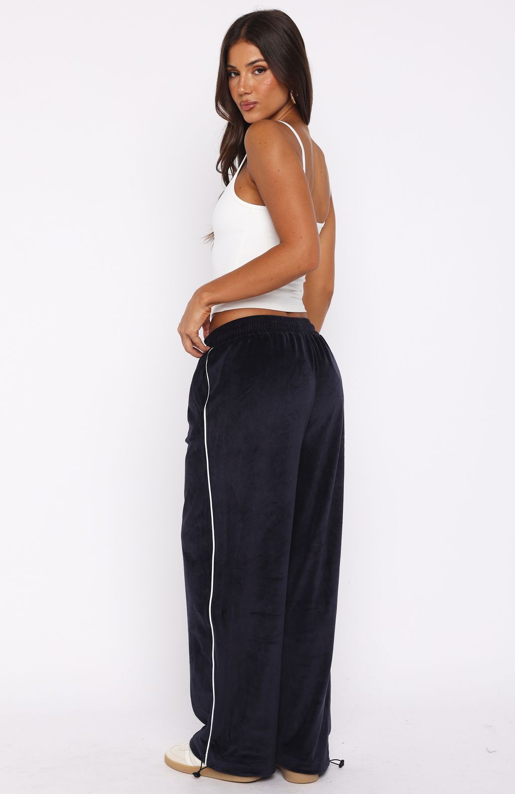 Soul Fire Velour Pants Navy - Image 4