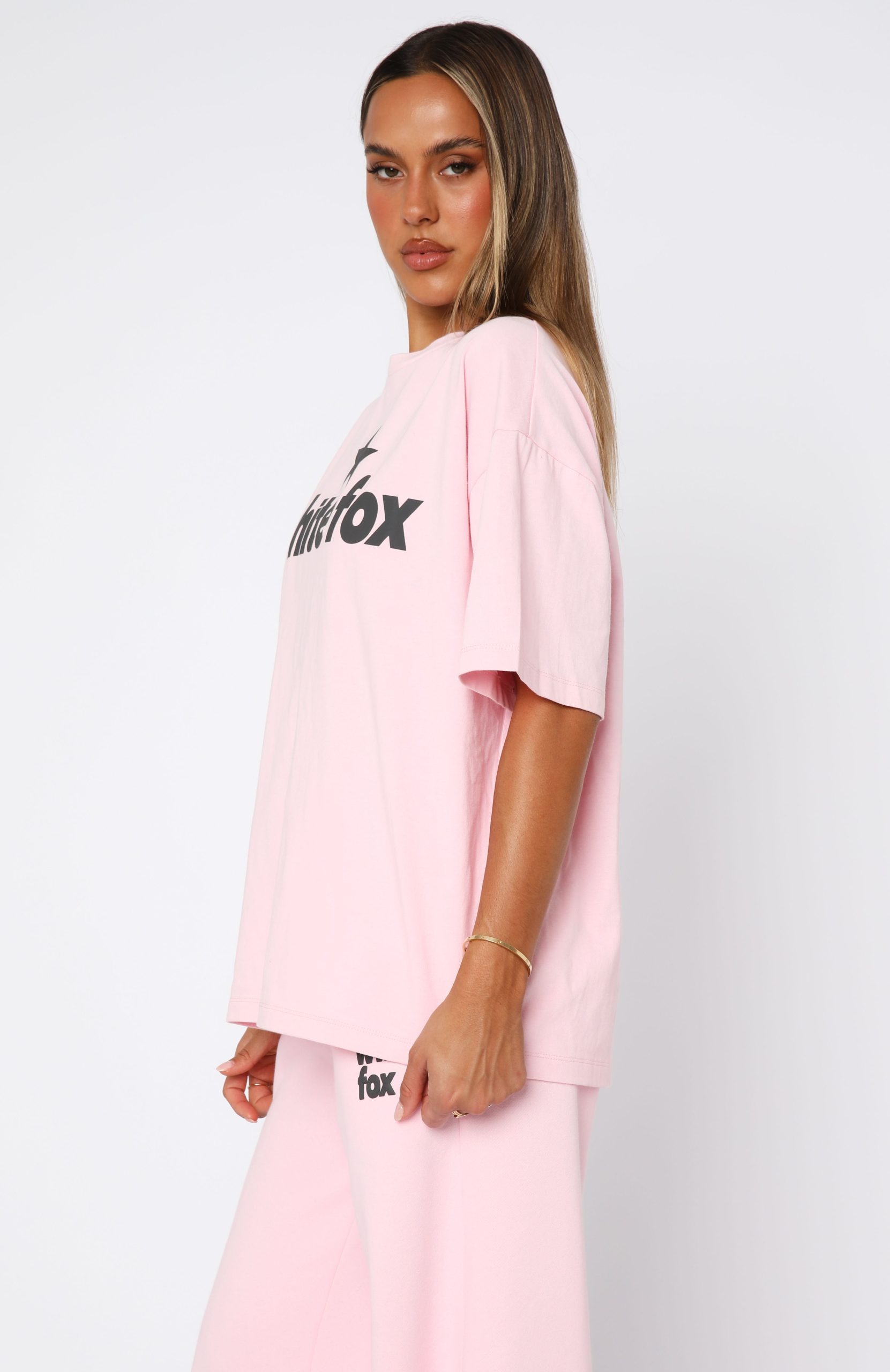 From The Archives Charli Oversized Tee Pink - Image 3