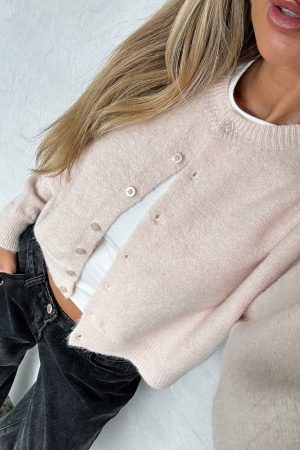 Warm Whispers Knit Cardigan Cream