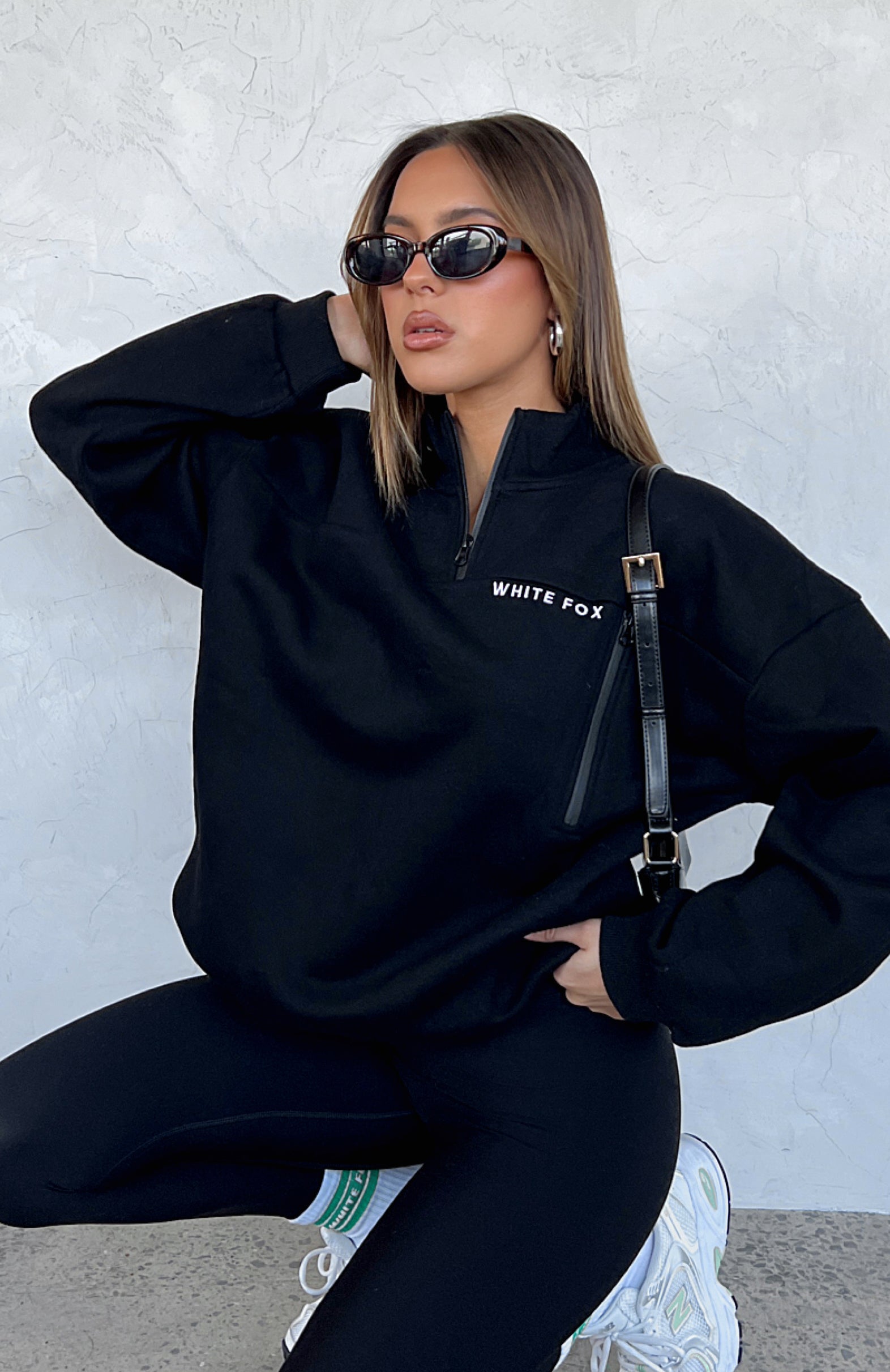 Where Did You Go Zip Front Sweater Black - Image 5