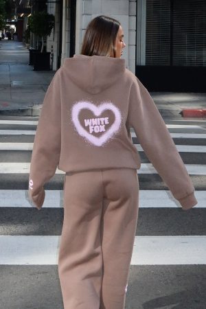 11th Street City Girl At Heart Oversized Hoodie Cinnamon Bun