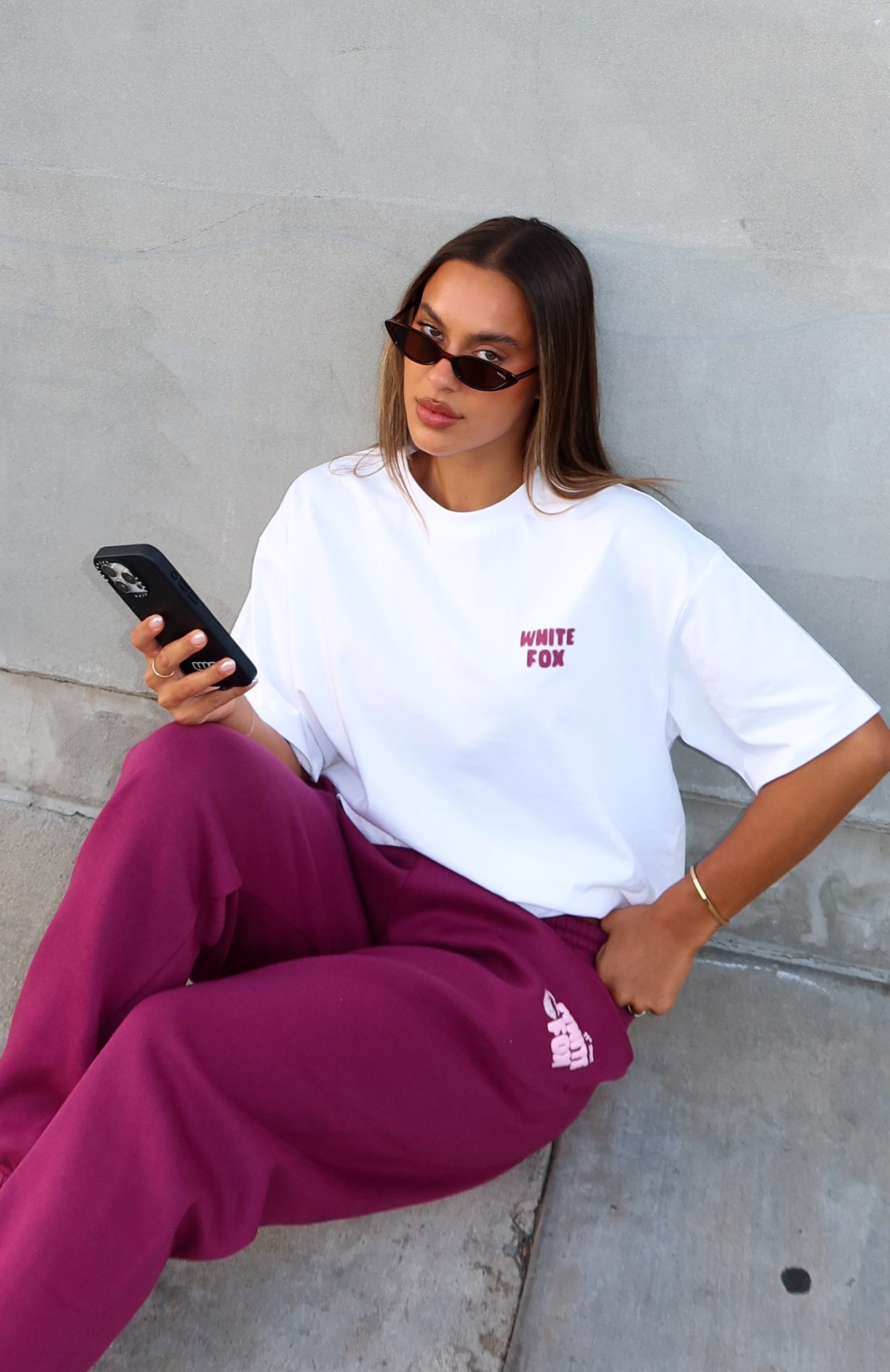 11th Street New York Or Nowhere Oversized Tee Berry Blast - Image 2