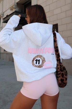 11th Street She's So Lucky Oversized Hoodie Leopard Splice