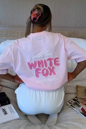 With Love Always Oversized Tee Baby Pink
