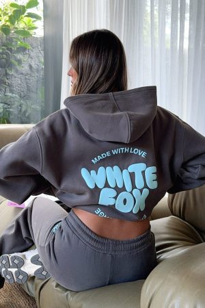 With Love For You Oversized Hoodie Volcanic