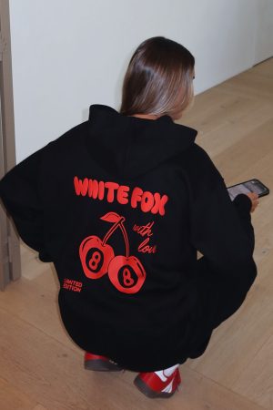 With Love In The Moment Oversized Hoodie Black