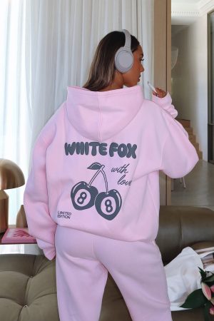 With Love In The Moment Oversized Hoodie Pink