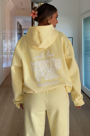 With Love Always Oversized Hoodie Lemon