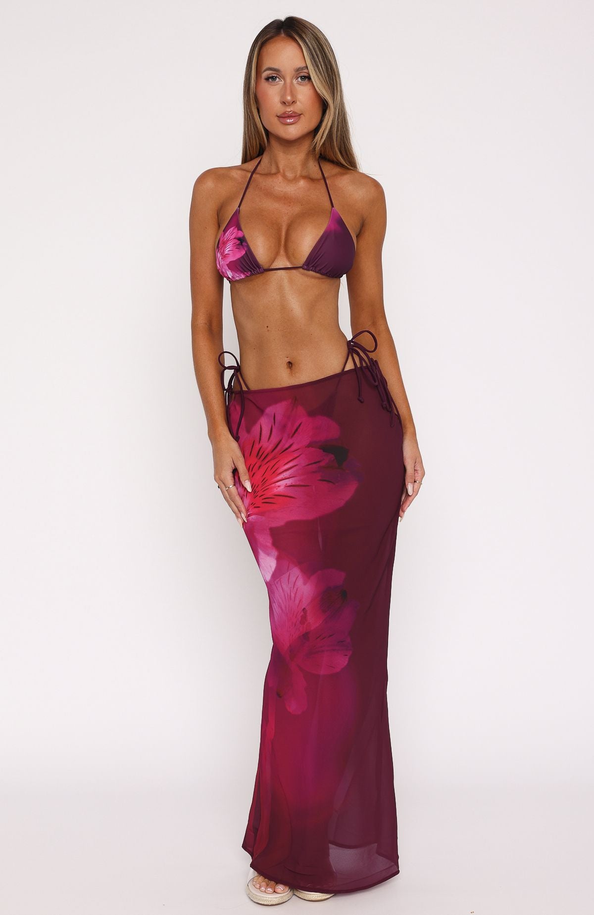 Luminous Maxi Skirt Berry Lush - Image 2