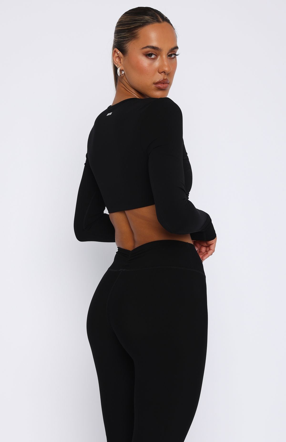 Sync Long Sleeve Crop Black - Image 4