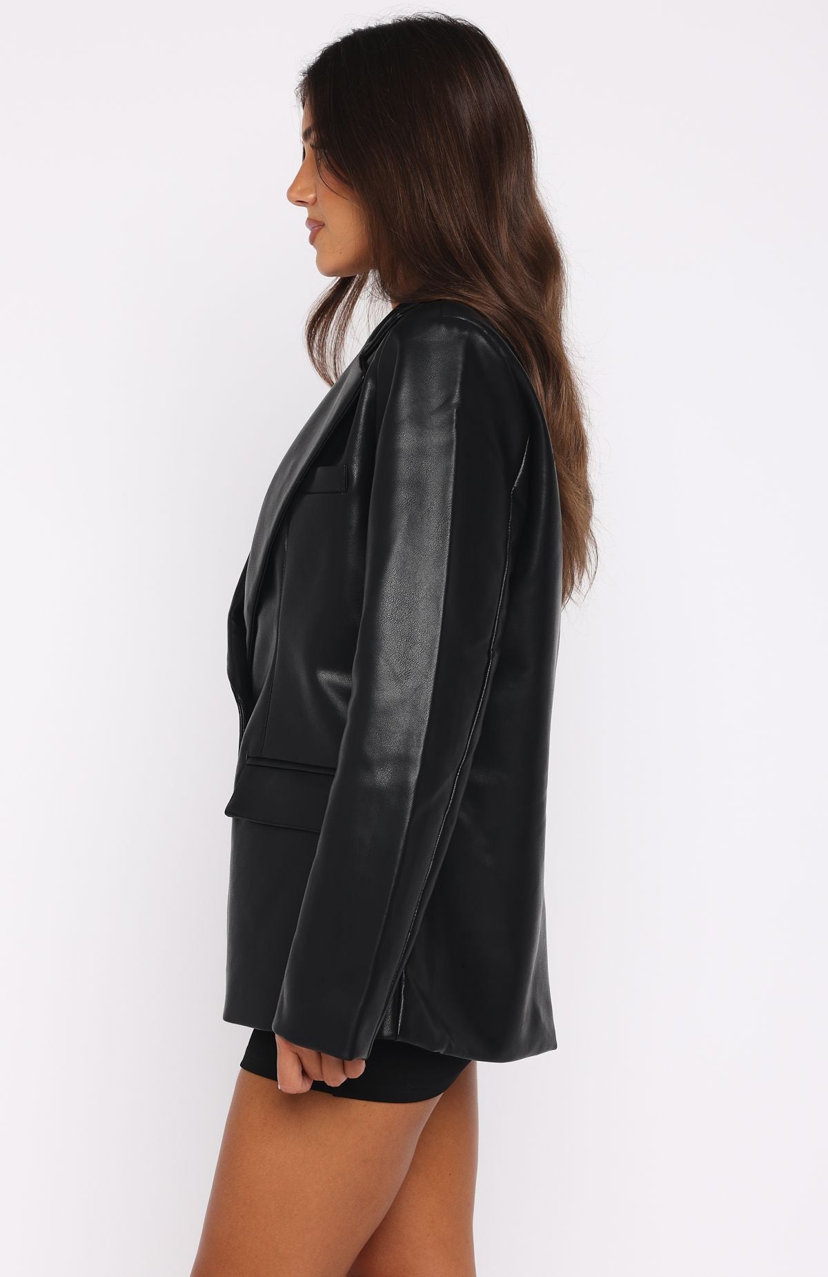 Heartthrob Pu Blazer Black - Image 4