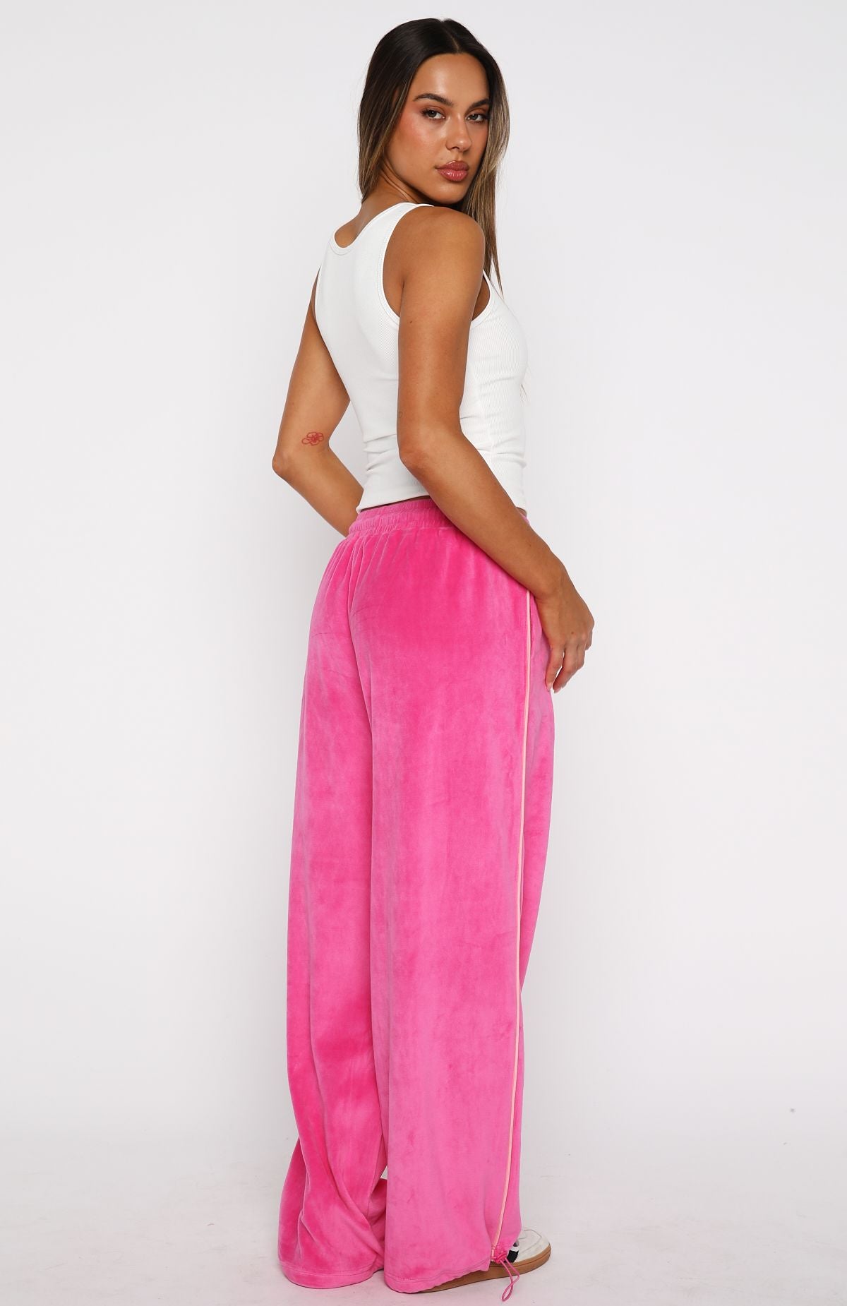 Soul Fire Velour Pants Pink - Image 4