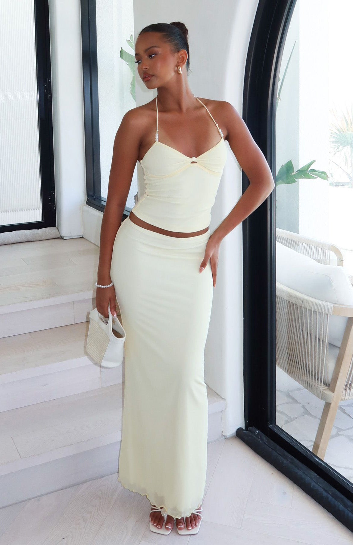 Lemon Squeeze Maxi Skirt Lemon