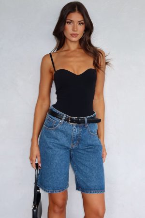 Stuck To You Bodysuit Black