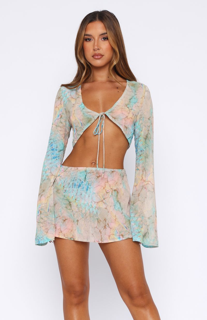 Aura Wave Mini Skirt Seaside Mottle - Image 2