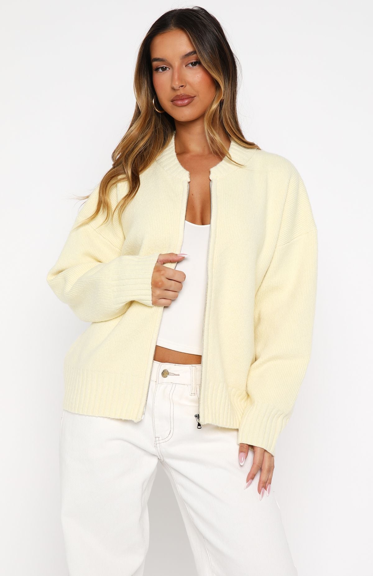 Unbreakable Bond Knit Jacket Lemon - Image 2