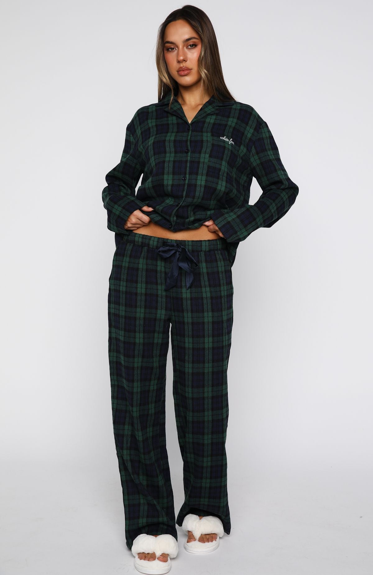 That Time Of Year Pyjama Pants Green/Navy - Image 2