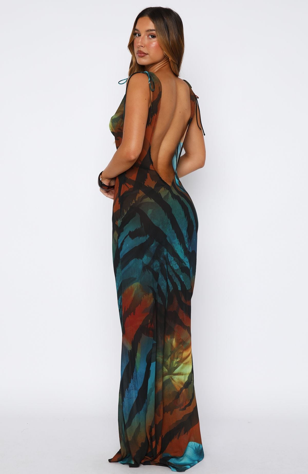 Amore Maxi Dress Teal Mirage - Image 4