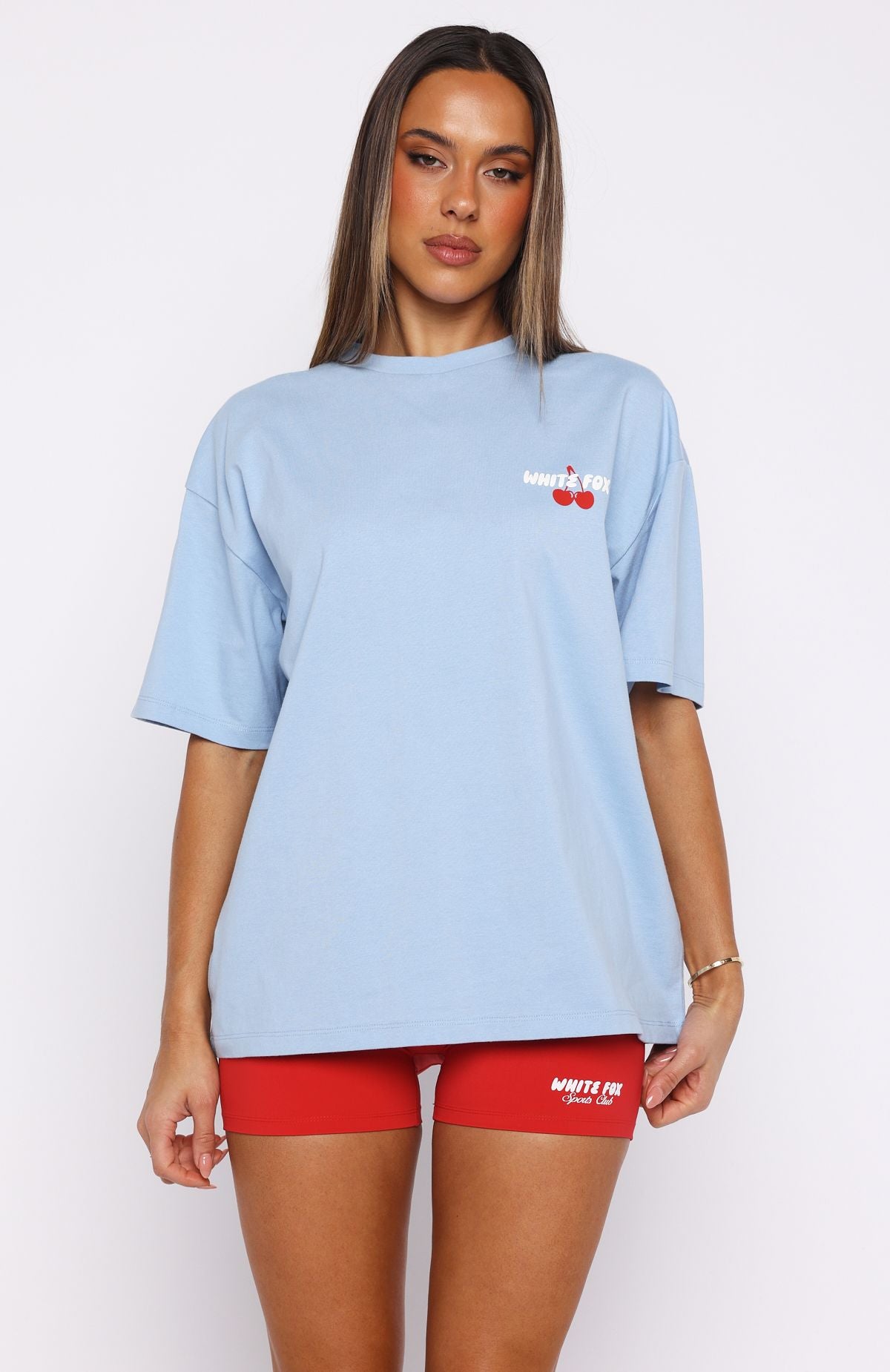 Club 14 Cassie Oversized Tee Blue - Image 3