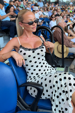 Ritz And Romance Midi Dress Cream Polka Dot