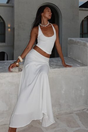 Sunbliss Maxi Skirt White