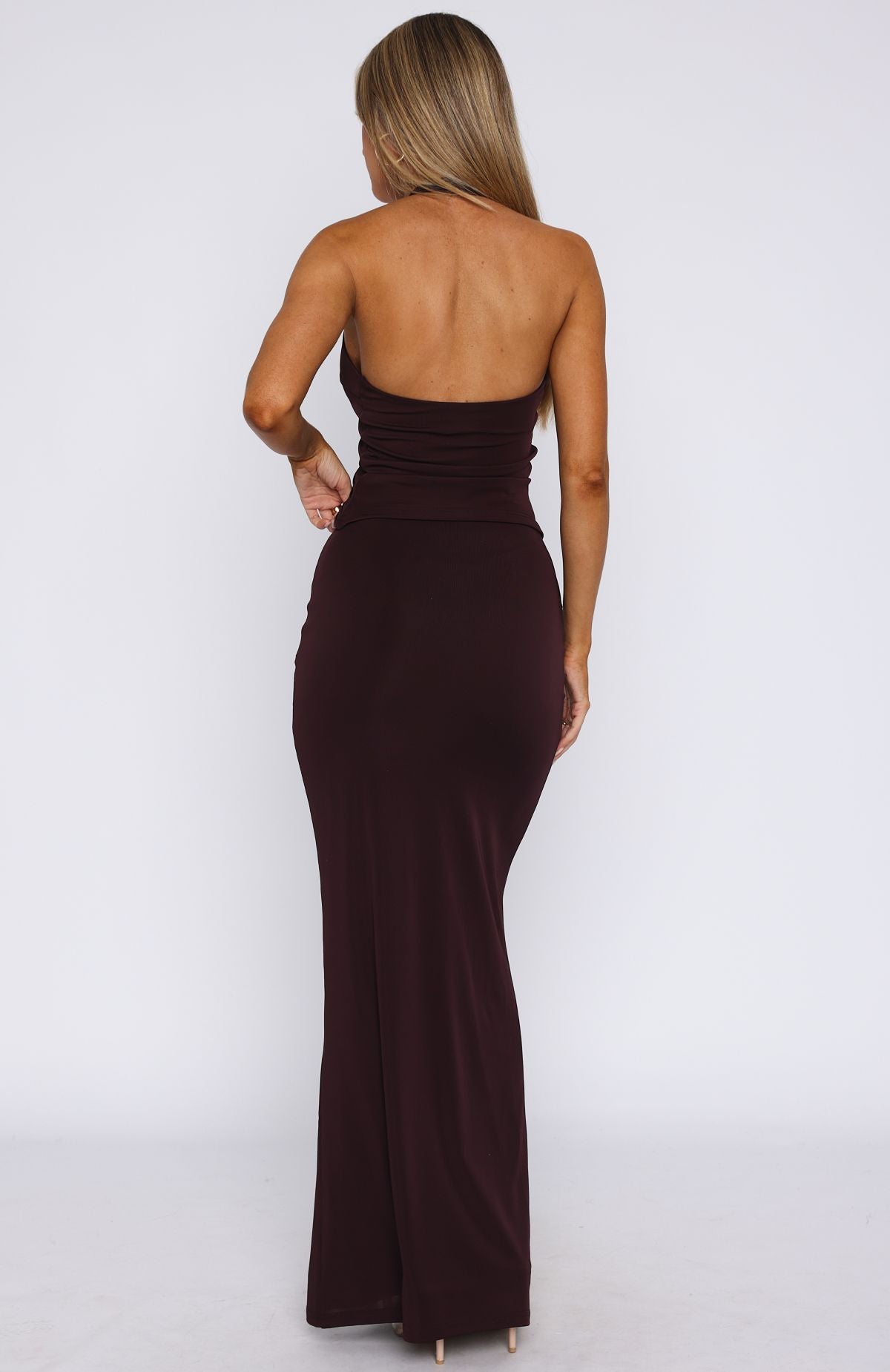 Forever And Ever Maxi Skirt Plum - Image 4