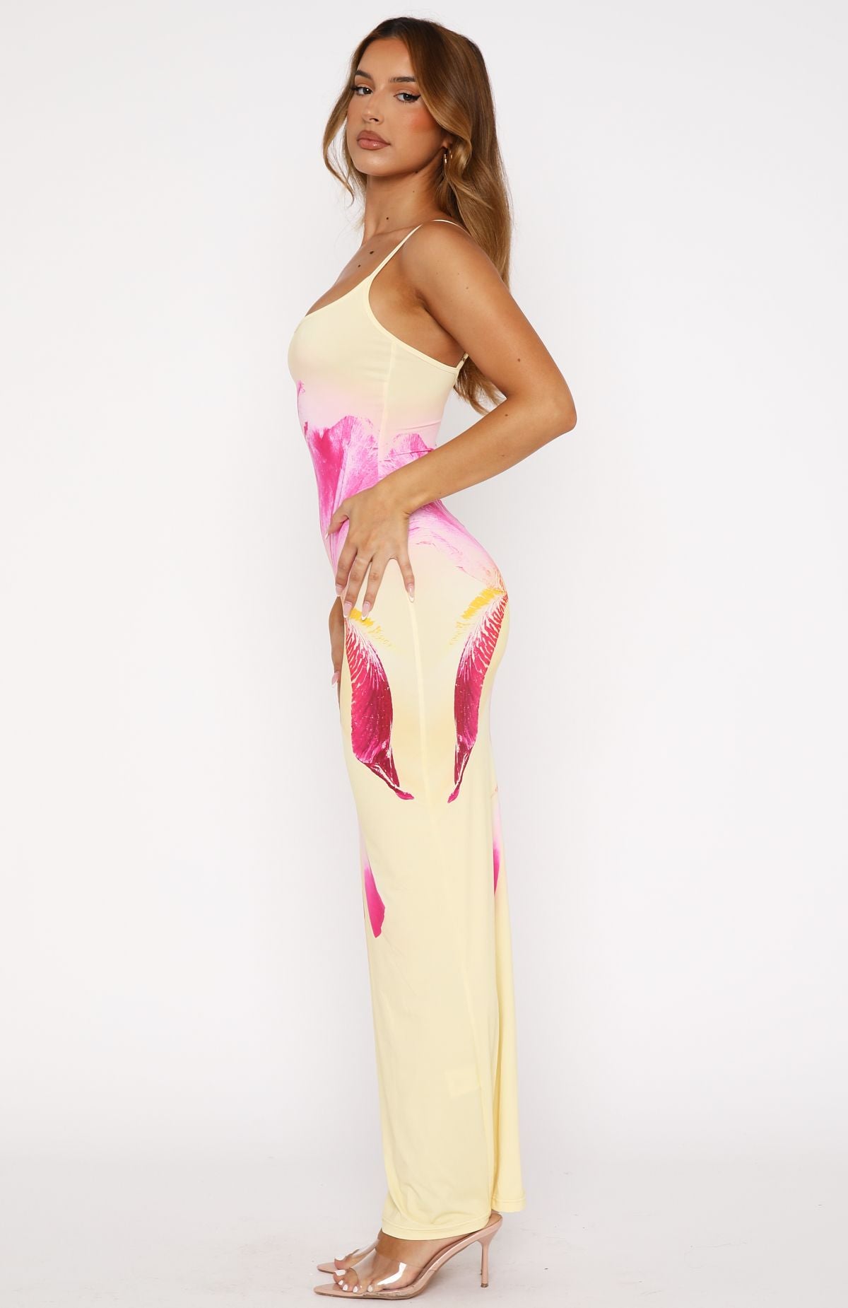 Feeling The Heat Maxi Dress Lemon Spritz - Image 3