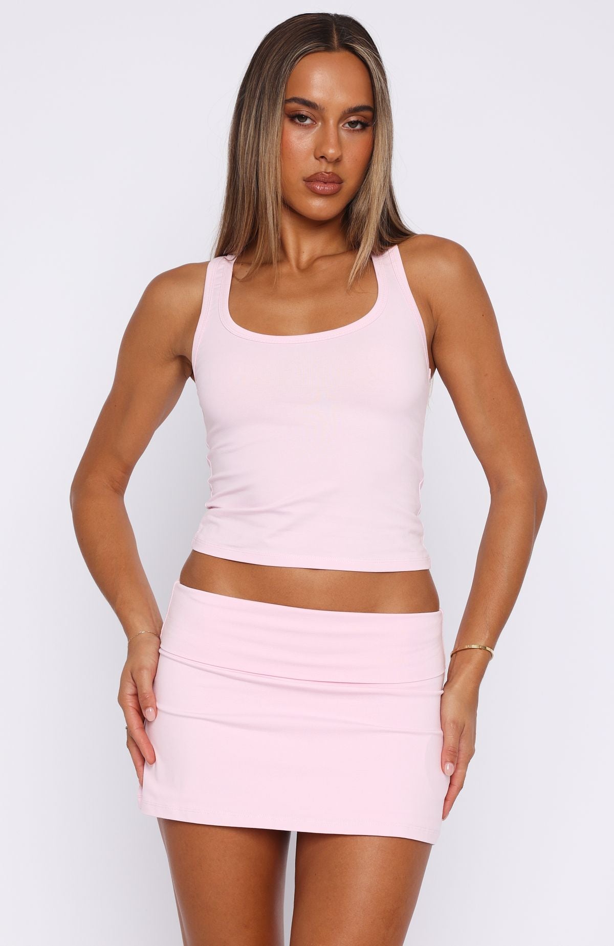 Always The Best Mini Skirt Baby Pink - Image 2