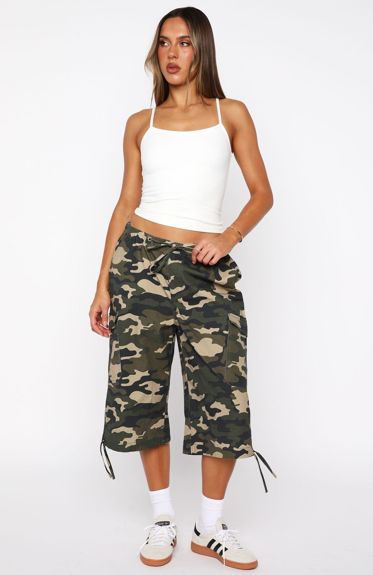 Hidden Waterfalls Cargo Shorts Camo Print - Image 3