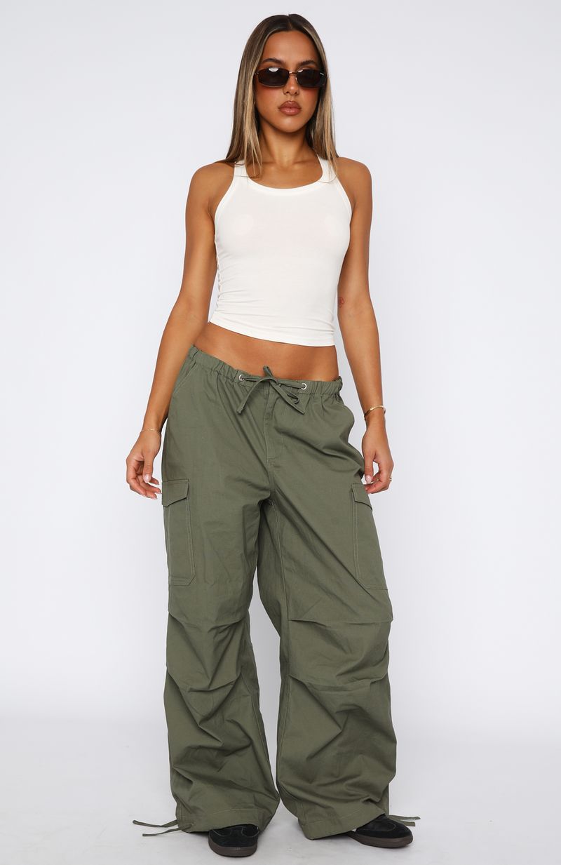 Commodity Parachute Pants Khaki - Image 2