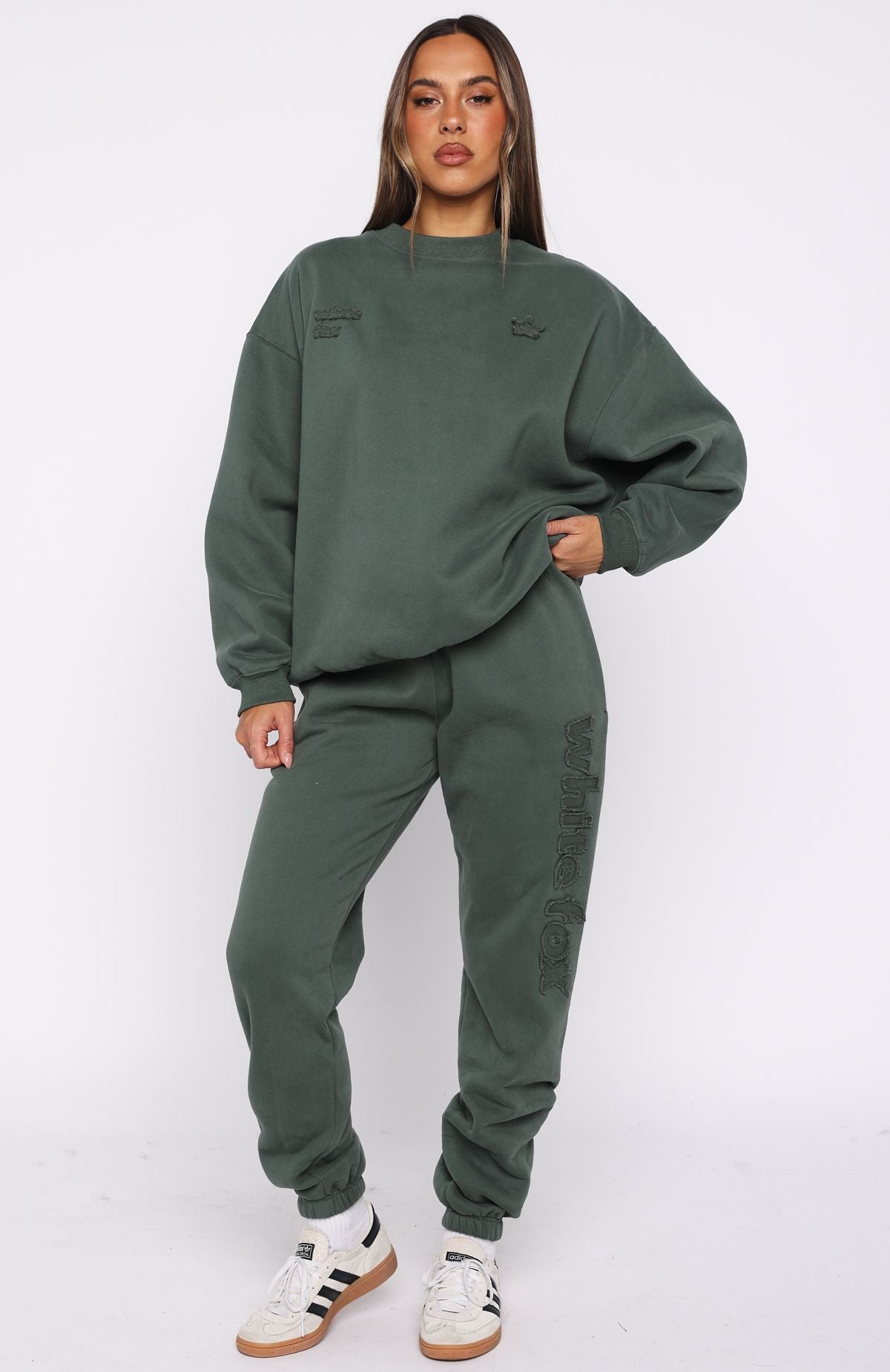 From The Archives Lexi Oversized Sweater Khaki - Image 6