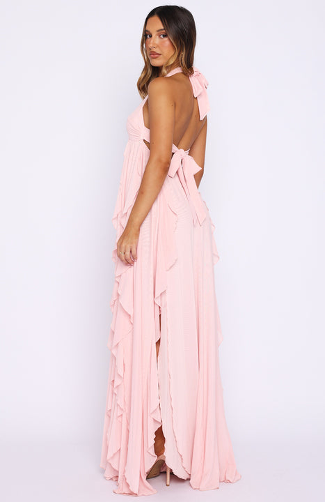 Coral Sands Mesh Maxi Dress Pink - Image 6