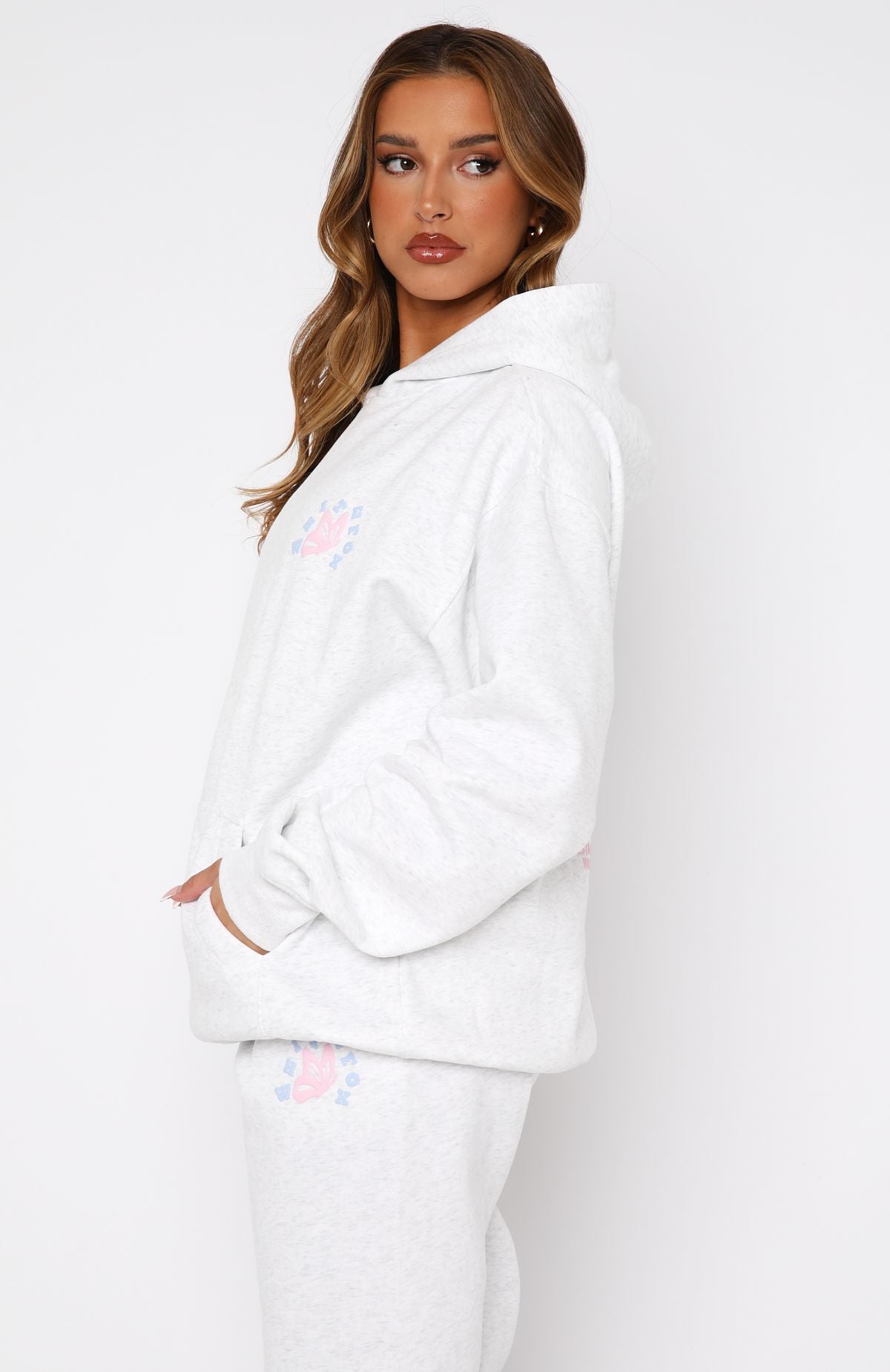 Give You The Best Oversized Hoodie Grey Marle - Image 3