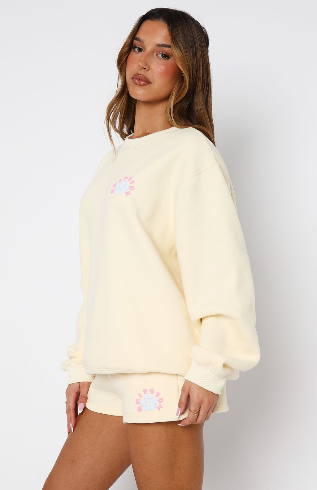 Keep Blooming Oversized Sweater Lemon - Image 3