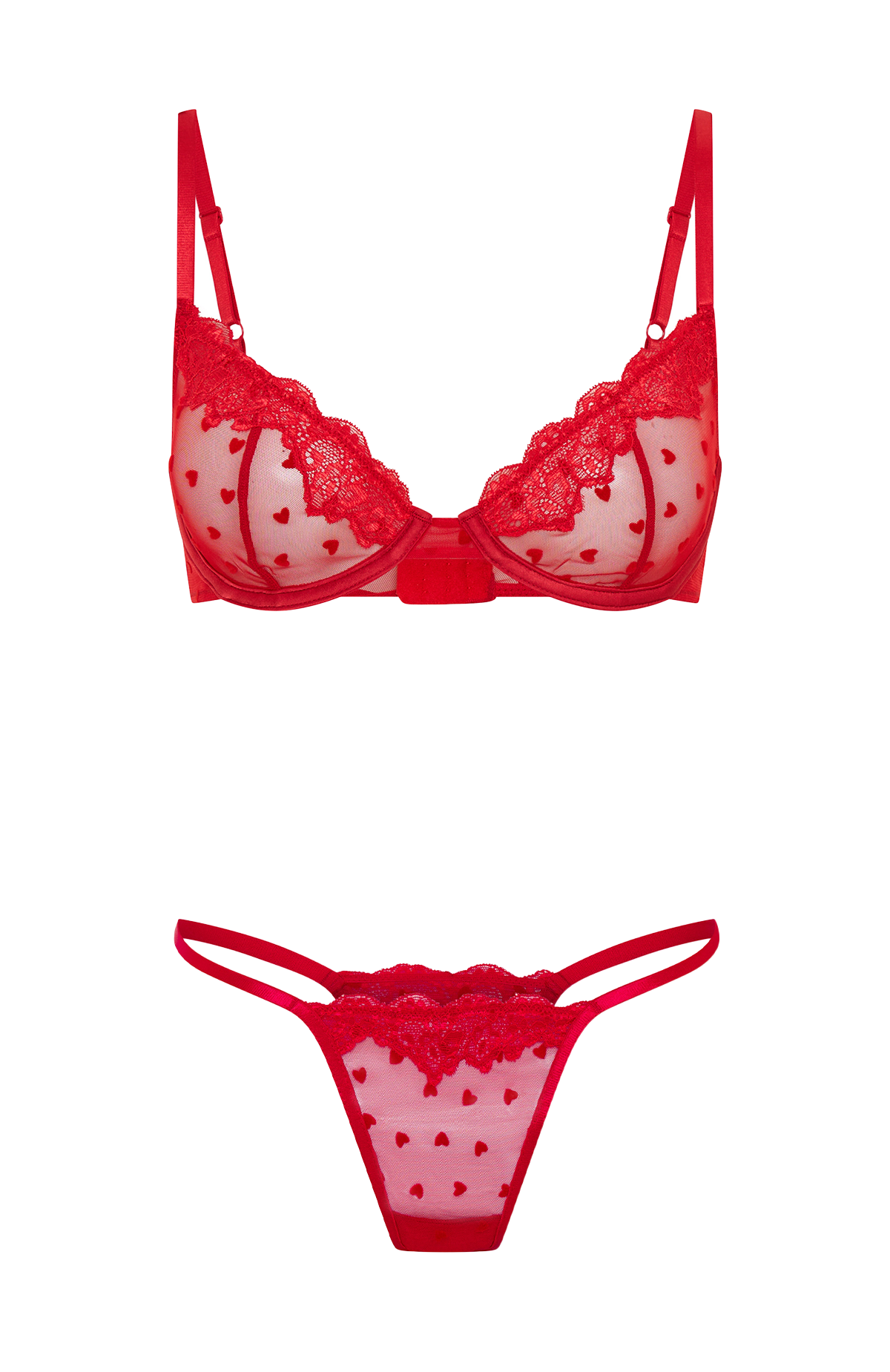 Love Me Later Lingerie Set Red - Image 5