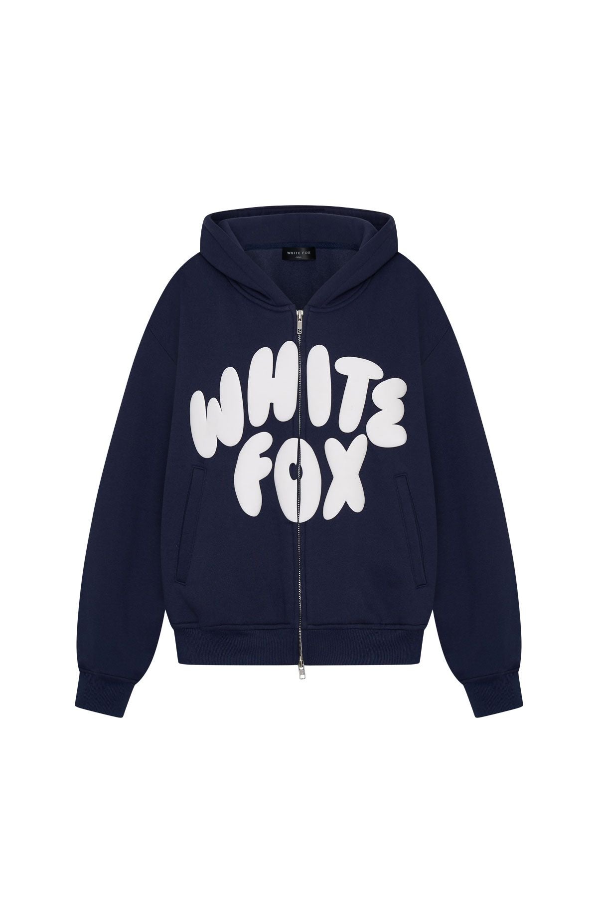 Club 14 Allie Boxy Zip Front Hoodie Navy - Image 8