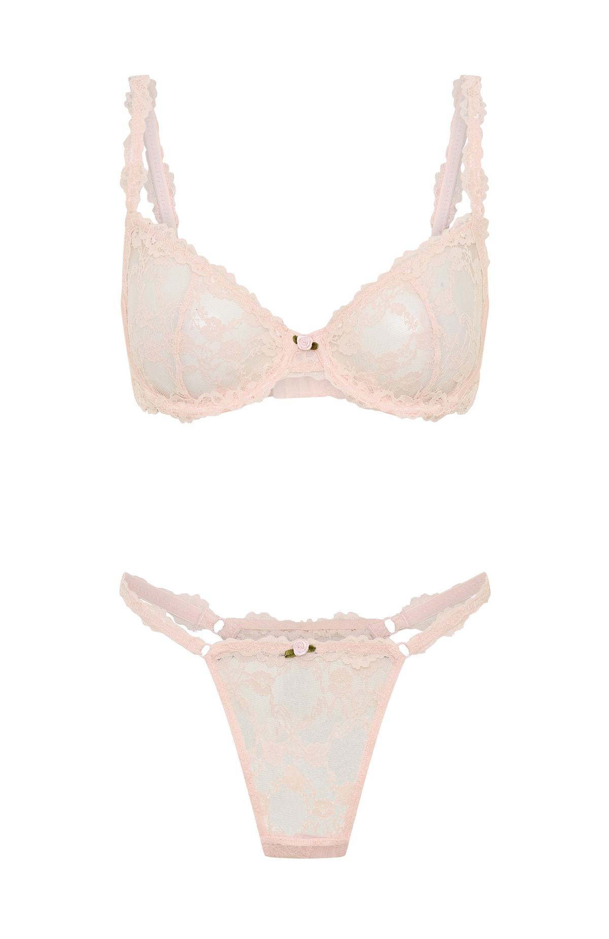 Cupids Call Lingerie Set Baby Pink - Image 5