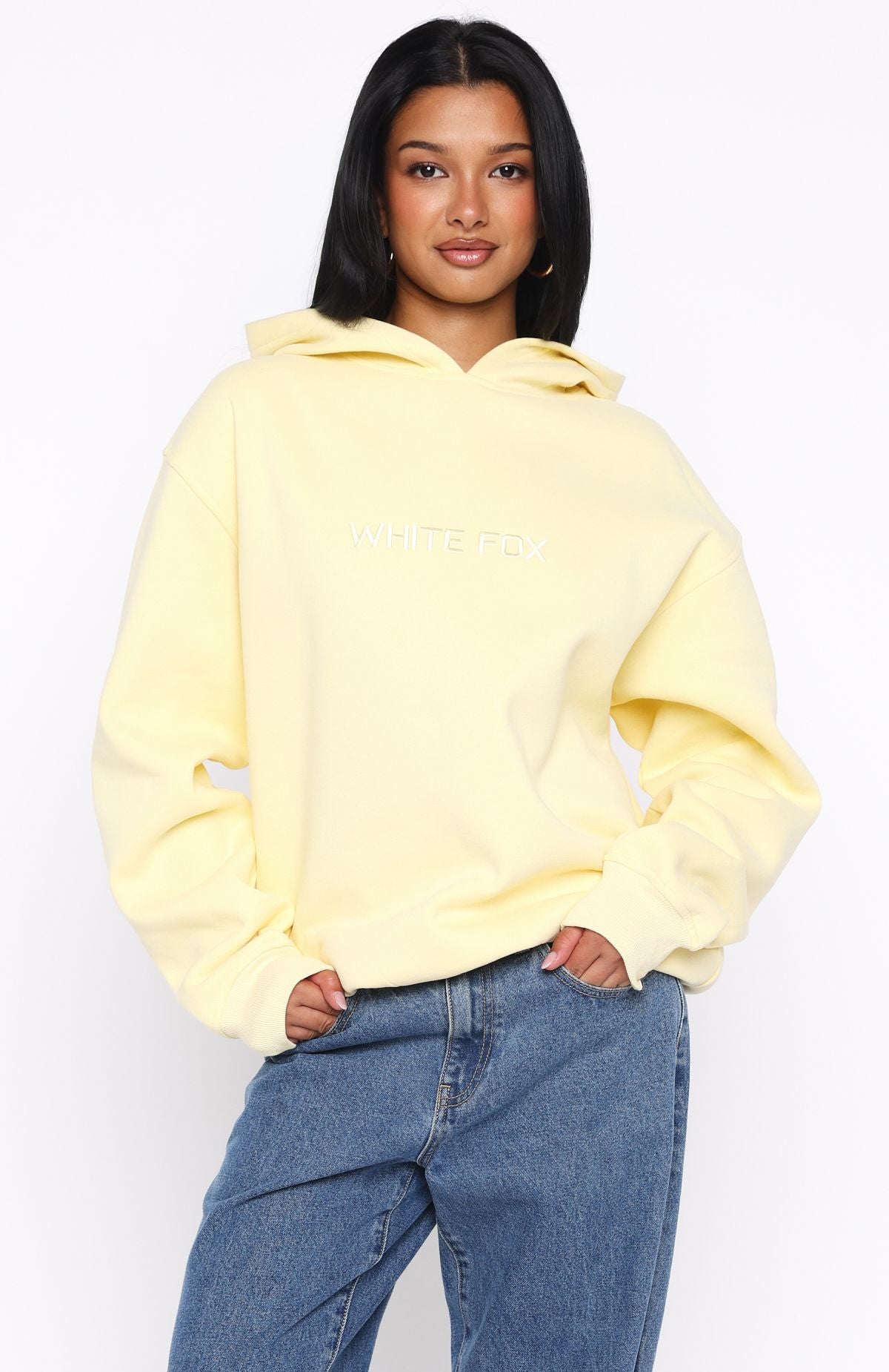 Stay Lifted Oversized Hoodie Lemon - Image 2