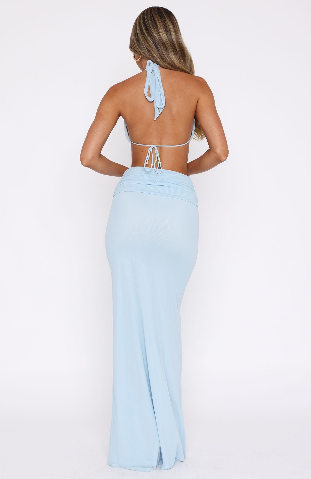 Everybody's Watching Maxi Dress Baby Blue - Image 4