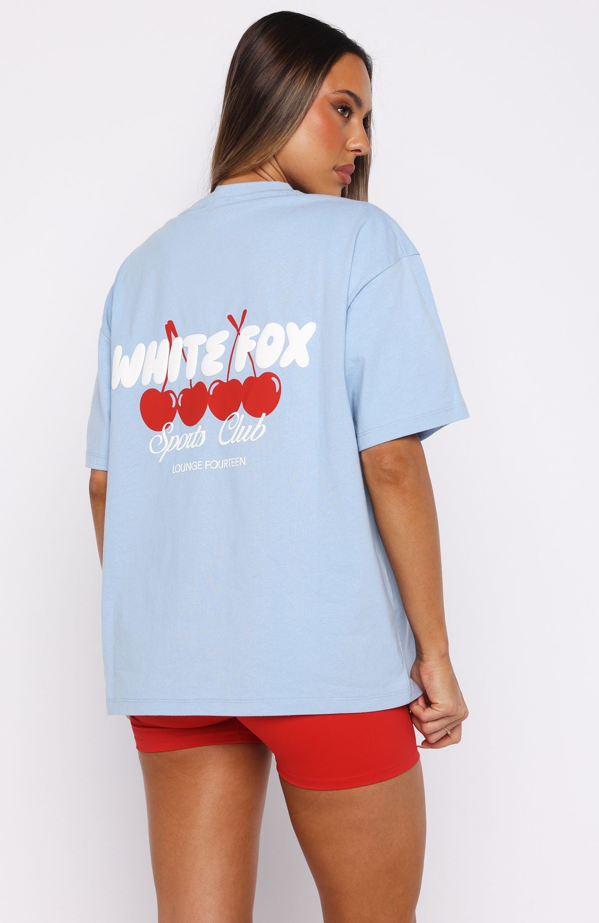Club 14 Cassie Oversized Tee Blue - Image 5